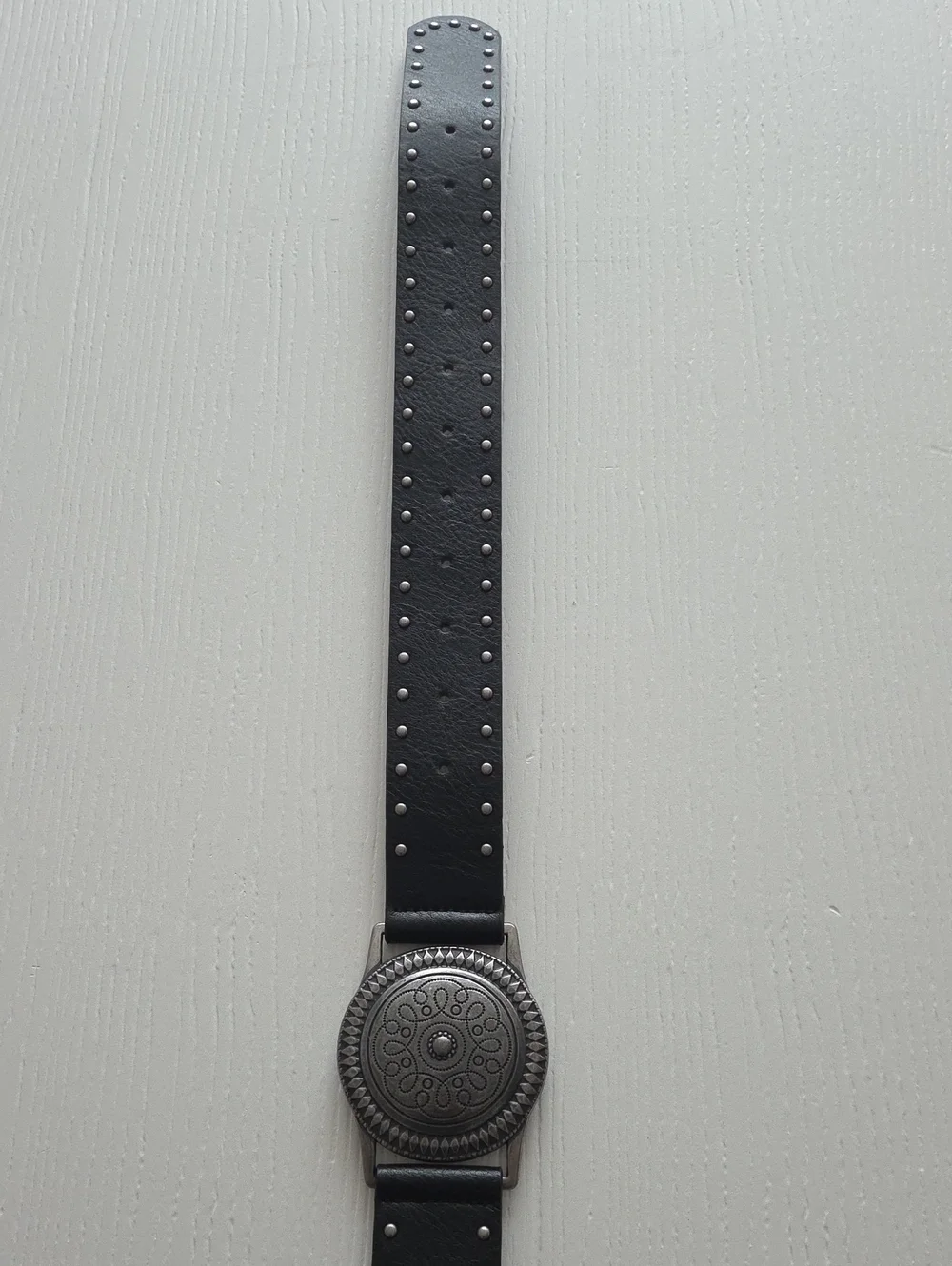 Black Belt with Decorative Silver Studs